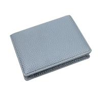 AMISENK Portafoglio tascabile porta carte Lychee Texture Banca Credito Multi-Slot Borsa per Donne Uomini Bifold PU Leather Card Holder, Blu