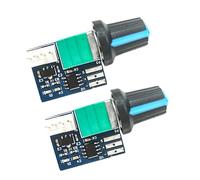 AMISENK Precisions PWM Controller velocità ventola 12V 4Pin tensione regolabile Modulo sistemi di raffreddamento con ampie gamme Controlli Duty Cycle Controller PWM a canale singolo per ventola PC