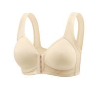 AMISENK Reggiseno con chiusura frontale con gancio push-up sollevatore in morbido cotone comfort da indossare tutti i giorni per le donne reggiseno push up chiusura frontale, Colore, XL