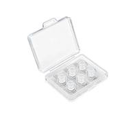 AMISENK Set di 3 gommini per orecchie in silicone morbido e trasparente, design con riduzione del rumore, per una vestibilità sicura e confortevole e cuscinetti uditivi in silicone liquido