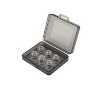 AMISENK Set di 3 gommini per orecchie in silicone morbido e trasparente, design con riduzione del rumore, per una vestibilità sicura e confortevole e cuscinetti uditivi in silicone liquido