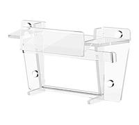 AMISENK Supporto acrilico Router Mount 2 in 1 Supporto da parete per alimentatore satellitare Risparmio di spazio Facile installazione Accessori a parete