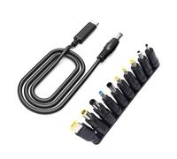 AMISENK TypeC ToDC Adattatore di Alimentazione Kit 100W 5A DC5.5x2.1mm Adattatore Con 10/19PCS Adattatori Per Laptop Alimentazione Notebook Alimentazione