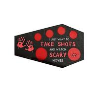 AMISENK Vassoio in legno a forma di bara, ottimo per feste horror e decorazioni per la casa, leggero, per Halloween, bagno, gotico, accessori da cucina, forniture per feste, decorazioni per le vacanze