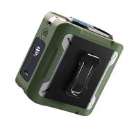 AMISENK Ventola attaccata alla vita 10000mAh Alimentazione a batteria Ventilatori portatili da esterno in vita Appesi Raffreddatori per collo con illuminazione a LED Ventilatore a clip