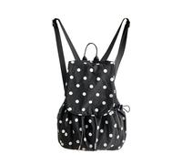 AMISENK Zaini per ragazze e donne, impermeabile, da viaggio, scuola, libri, borsa da città, borse in nylon, zaino piccolo zaino da città, Nero