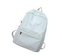 AMISENK Zaino Studente di Colore Solido Alla Moda Con Pieghe Lavate Texture Grande Capacità Nylon Sacchetto di Scuola Per Teen Ragazzi Ragazze Borsa Scomparto Laptop, Blu