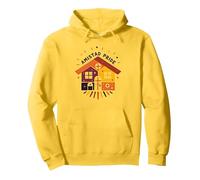 Amistad Pride: Celebrazione della casa Colorata Felpa con Cappuccio, Unisex per Adulti, Limone, L