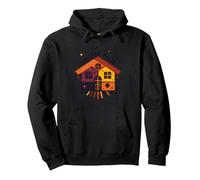 Amistad Pride: Celebrazione della casa Colorata Felpa con Cappuccio, Unisex per Adulti, Nero, L