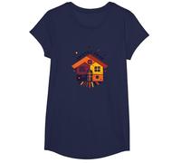 Amistad Pride: Celebrazione della casa Colorata Maglietta, Ragazze, Navy, L