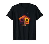 Amistad Pride: Celebrazione della casa Colorata Maglietta, Uomo, Nero, L