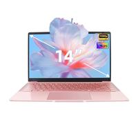 Amita 14" Laptop Rose Gold | Display IPS FHD, Processore Quad-Core J4105, 8 GB RAM DDR4, SSD 128 GB, design sottile e leggero con porta HDMI e USB, ideale per studi e lavoro (512 GB)