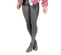 AMITD 1/12 Scale Figure Clothes Tight Pants for 6 inch Action Figure Grey