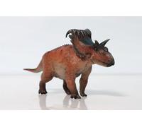 AMITD 1:35 Scale Cosmoceratopi Model PVC Animal Figure Dinosaur Collection Realistic Decoration Gift for Adult (Red with Box)