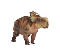 AMITD 1:35 Scale Pachyrhinosaurus Figure Creataceous Stegosauridae PVC Model Dinosaur Collector Animal Wonderful Decoration Gift for Adult (Orange)
