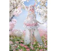 AMITD 1/4 Bjd Doll Anime Ball Jointed Doll SD Dolls Resin Action Figure Handmade Makeup,Home Decor,Collectible Gift Set (09#)