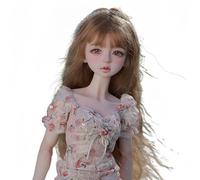 AMITD 1/4 BJD Doll Kawaii Doll Move Joints Handmade Makeup Cute 45 cm Collectible Cartoon Dress up Dolls Best Gift (Spring Pearl)