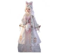 AMITD 1/4 Bjd Doll Resin Anime Ball Jointed Doll Handmade Makeup Action Figure Home Desktop Decor and Collectable Gift Set (K)