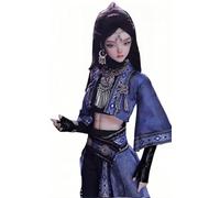 AMITD 1/4 Bjd Doll Resin Anime Ball Jointed Doll Handmade Makeup Action Figure Home Desktop Decor and Collectable Gift Set (D)