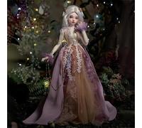 AMITD 1/4 Bjd Doll Resin Anime Ball Jointed Doll Handmade Makeup Action Figure Home Desktop Decor and Collectable Gift Set (P)