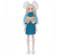 AMITD 1/4 Bjd Doll Resin Anime Ball Jointed Doll Handmade Makeup Action Figure Home Desktop Decor and Collectable Gift Set (L)