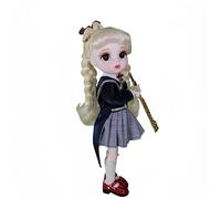 AMITD 1/6 BJD Dolls Kawaii Doll 28 Move Joints Handmade Makeup Cute 12 pollici Collectible Cartoon Dress up Dolls The (F)