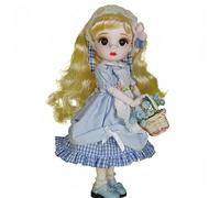 AMITD 1/6 BJD Dolls Kawaii Doll 28 Move Joints Handmade Makeup Cute 12 pollici Collectible Cartoon Dress up Dolls The (C)