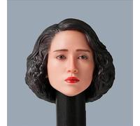 AMITD 1/6 Scultura della testa femminile, Asian Girl Plastic Hair Head Carved for 12inch PH TBL JO Femminile Soldier Action Figure Collection (K)