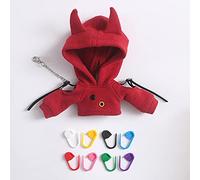 AMITD BJD Clothes Fashion Little Devil Sweater Hoodie for Ob11, Molly, GSC, 1/12 Bjd Doll Clothing Doll Accessories Toys (Red)