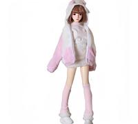 AMITD Bjd Doll Clothes Handmade Fashionable and Cute Clothing Suitable for 1/3 1/4 18inch 24inch BJD SD Doll The Best Choice for a Gift (S, 1/4)