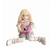 AMITD BJD Doll Kawaii Ball Joint Doll Handmade Makeup 11,8 pollici Collectible Cartoon Dress up Dolls Best Gift (N)