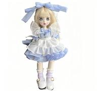 AMITD BJD Doll Kawaii Ball Joint Doll Handmade Makeup 11,8 pollici Collectible Cartoon Dress up Dolls Best Gift (X)