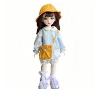 AMITD BJD Doll Kawaii Ball Joint Doll Handmade Makeup 11,8 pollici Collectible Cartoon Dress up Dolls Best Gift (M)