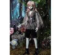 AMITD BJD Doll Kawaii Doll Move Joints Handmade Makeup 18 pollici Collectible Cartoon Dress up Dolls The (D)