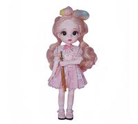 AMITD BJD Dolls Kawaii Doll 28 Move Joints Handmade Makeup Cute 12 pollici Collectible Cartoon Dress up Dolls The (G)