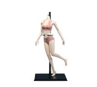 AMITD Corpo femminile 1/6, 12" Super Flessibile European Type, JIAOUDOLL Seamless Large Bust, No Head (New Pale Skin, JOQ-06C-Middle Bust-Undetachable Feet)