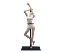 AMITD Corpo femminile 1/6, 12", tipo europeo super flessibile, JIAOUDOLL Seamless Large Bust, No Head(Black Skin, JOQ-06C-Middle Bust-Undetachable Feet)