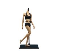 AMITD Corpo femminile 1/6, 12", tipo europeo super flessibile, JIAOUDOLL Seamless Large Bust, No Head (Brown Skin, JOQ-06C-Middle Bust-Undetachable Feet)