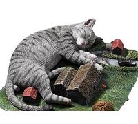 AMITD JXK JW2301A 1/6 Scale Attacking Giant Cat Model Animal Figurine,Realistic Animal Figure Toy for Birthday Gift Ornaments