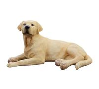 AMITD Labrador Retriever Pet Figure Canoidea Realistic Resin Loyal Dog Model Collection Set Realistic Wonderful Decoration Gift for Adult (Yellow)