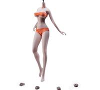 AMITD TBLeague Phicen PLLB2021-S40A 1/6 Scale Phicen Female Seamless Pale Body per Action Figure Attached Feet Without Head Sculpt, multicolore, SJYT-001