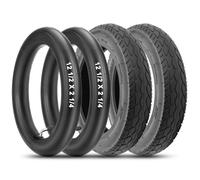 Amitor 12 1/2 x 2 1/4 57-203 Pneumatici con tubo, alta stabilità e durata 12 1/2 x 2 1/4 pneumatici e tubo valvola angolare 45° argento, 12,5 x 2,25 pneumatici di ricambio per passeggini per bici da