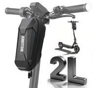 Amitor Borsa per scooter E, 2 l, impermeabile, per Xiaomi Segway Ninebot, duro, Eva E, per manubrio, leggera, organizer per pendolari con scomparto per caricabatterie, serratura e chiavi, accessori
