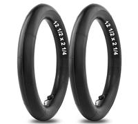 Amitor Camera d'aria 12 1/2 x 2 1/4, (12.5 x 2.25) Camere d'aria Rinforzata per Bicicletta con Argenteo Valvola 45°, 12 Pollici Pneumatici di Ricambio per Passeggino, Tricicli e Biciclette per Bambini