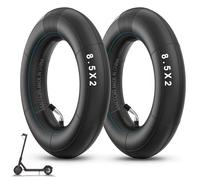 Amitor Camera d'Aria 8 1/2 x 2 (50/75-6.1) Rinforzata per Xiaomi Pro 2 M365 Pro 1S Mi3, Camera Aria Monopattino 8,5 Pollici con Valvola 45° Argento, Spessa e Durevole, Solo alle Ruote Ausiliarie, 2PCS