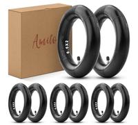 Amitor Camera d'Aria Monopattino 8 1/2 x 2 per Xiaomi Pro 2/M365/Pro/1S/Mi3, Camera d'Aria 50/75-6.1 Rinforzata con Valvola Diritta Argento, 8,5 Pollici Pneumatico di Ricambio Spessa e Durevole, 8 PCS