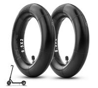 Amitor Camera d'Aria Monopattino 8 1/2 x 2 per Xiaomi Pro 2/M365/Pro/1S/Mi3, Camera d'Aria Rinforzata 50/75-6.1 con Valvola Diritta Argento, 8,5 Pollici Pneumatico di Ricambio Spessa e Durevole, 2PCS