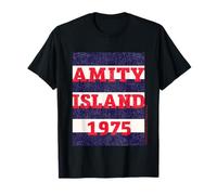 Amity Island 1975 Jaws 2025 Design Classico Maglietta