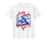 Amity Island Jaws Ti dà Il Benvenuto allo squalo Maglietta