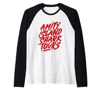 Amity Island Shark Tours Jaws 2025 Avventura Maglia con Maniche Raglan